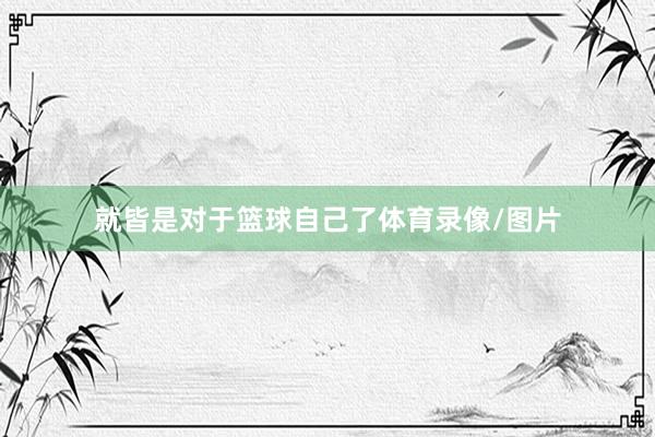 就皆是对于篮球自己了体育录像/图片