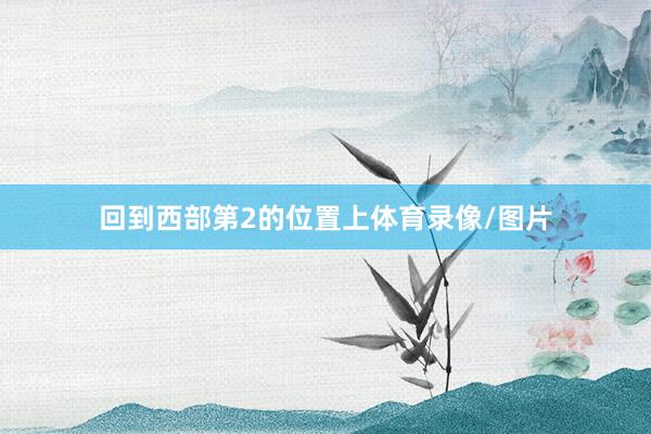 回到西部第2的位置上体育录像/图片