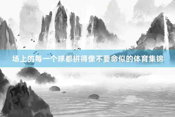 场上的每一个球都拼得像不要命似的体育集锦