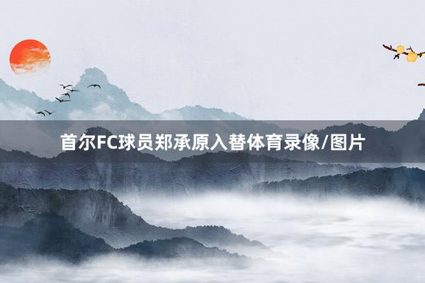 首尔FC球员郑承原入替体育录像/图片