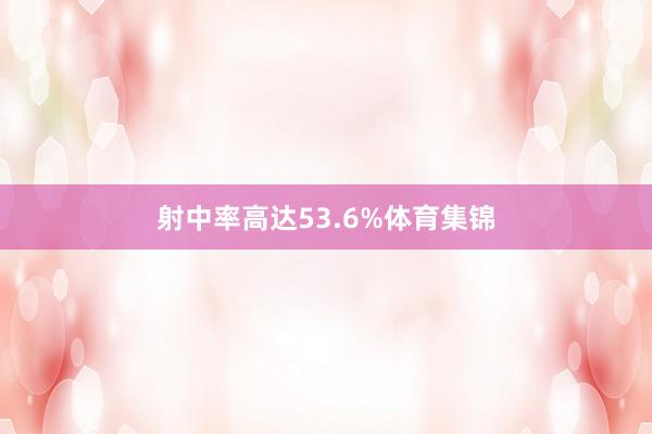 射中率高达53.6%体育集锦