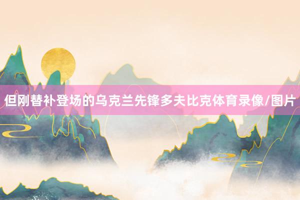 但刚替补登场的乌克兰先锋多夫比克体育录像/图片