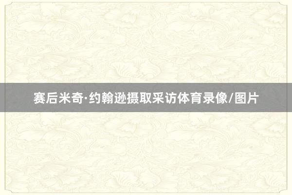 赛后米奇·约翰逊摄取采访体育录像/图片